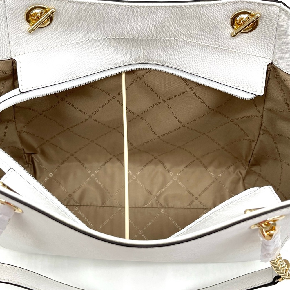 Michael Kors Large Chain Shoulder Tote Bag - Picture 5 of 8